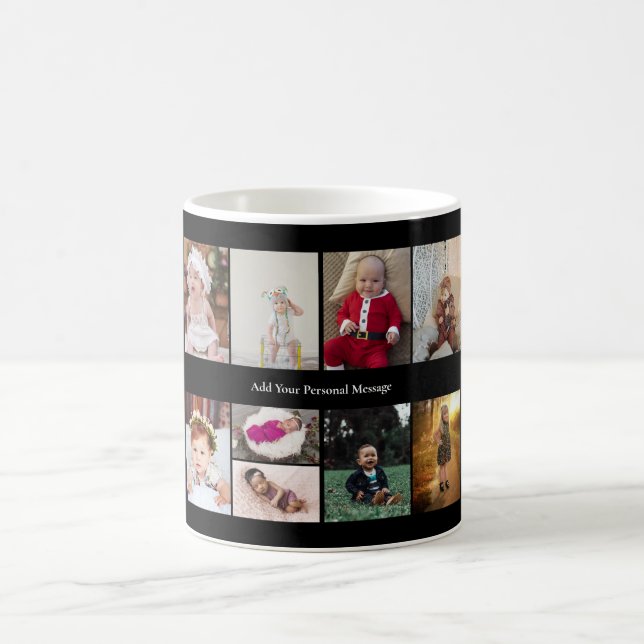 Taza De Café Diseñar su propio Collage de fotos 9 (Centro)