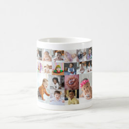 Taza De Café Diseñar su propio Collage de fotos de 18