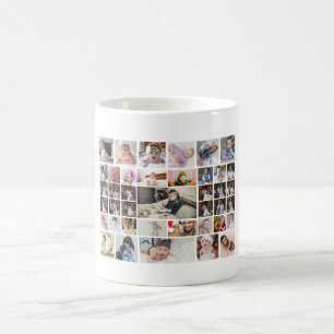 Taza De Café Diseñar su propio Collage de fotos de 40