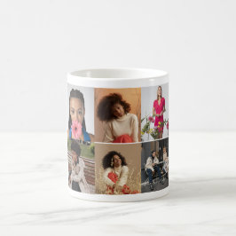 Taza De Café Diseñar su propio Collage de fotos de 6