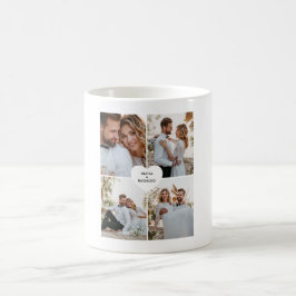 Taza De Café Diseñar tu propia fotografía del Collage de amor