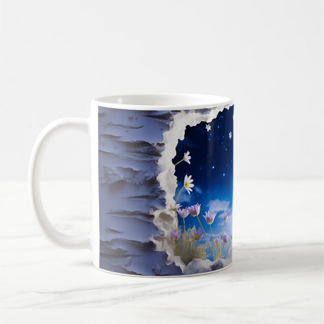 Taza De Café Diseño 3D Starry Night (Izquierda)
