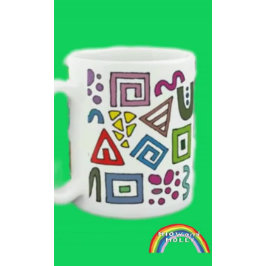Taza De Café Diseño abstracto de patrones geométricos moderno