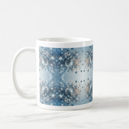 Taza De Café Diseño abstracto de tonos azules