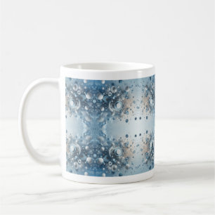 Taza De Café Diseño abstracto de tonos azules