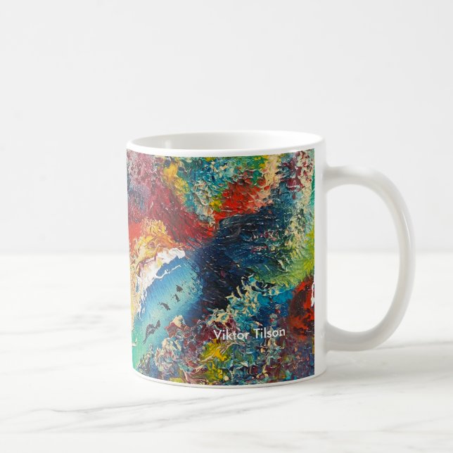 Taza De Café Diseño abstracto de Victor Tilson (Derecha)