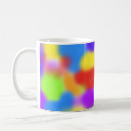 Taza De Café Diseño abstracto del arcoiris de bonito -