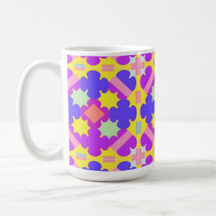 Taza De Café Diseño abstracto geométrico colorido
