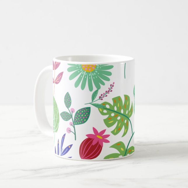 Taza De Café Diseño abstracto natural (Anverso izquierdo)