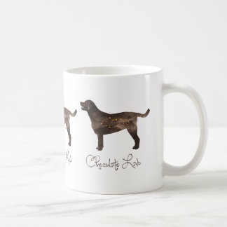 Taza De Café Diseño acuarela de Chocolate Lab