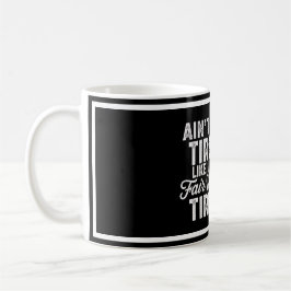 Taza De Café Diseño Agotado Pero Feliz