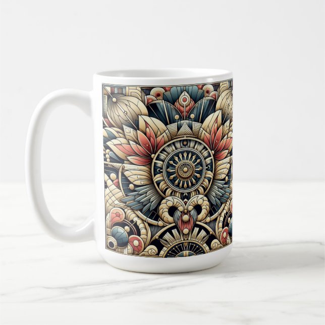 Taza De Café Diseño Art Deco (Izquierda)
