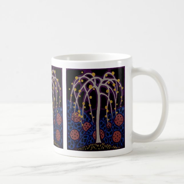 Taza De Café Diseño Art Deco No 6 Árbol exótico (Derecha)