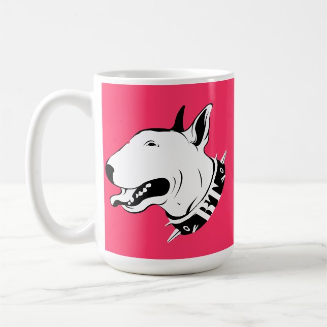 Taza De Café Diseño artístico de la raza del perro de bull (Izquierda)