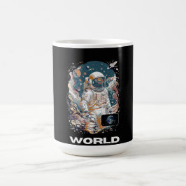 Taza De Café Diseño astronauta mundial