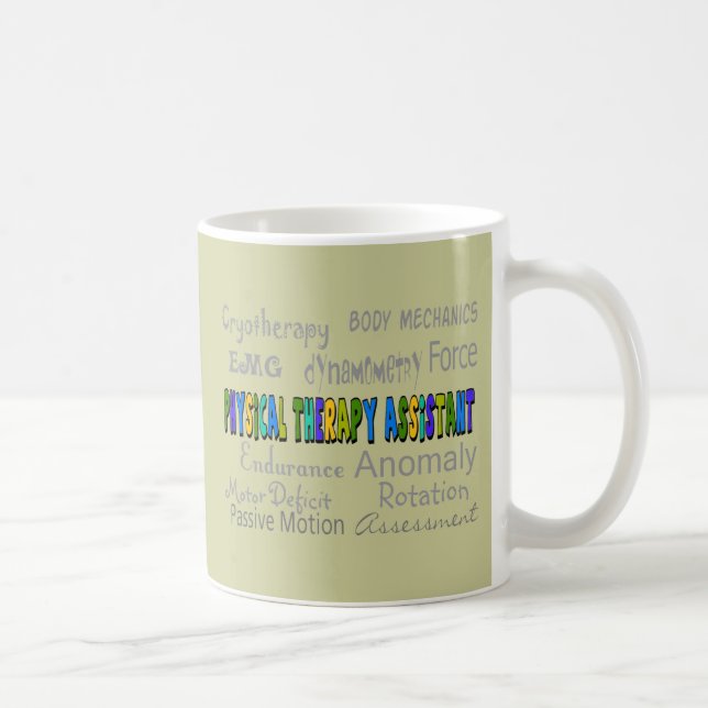 Taza De Café Diseño auxiliar de la "terminología" de la terapia (Derecha)
