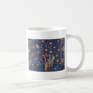 Taza De Café Diseño azul de tapiz del pájaro carpintero de Will