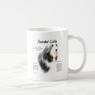 Taza De Café Diseño barbudo de la historia del collie