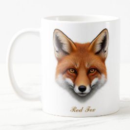 Taza De Café Diseño bilateral de café rojo Fox