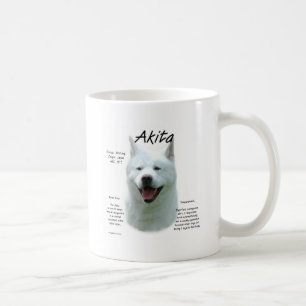 Taza De Café Diseño (blanco) de la historia de Akita