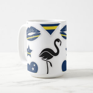 Taza De Café Diseño Blue Wave de Curaçao