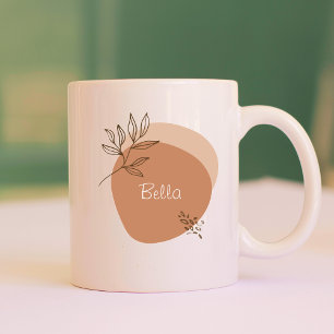 Taza De Café Diseño boho con mensaje personal