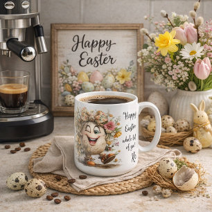 Taza De Café Diseño brillante de Pascua de primavera