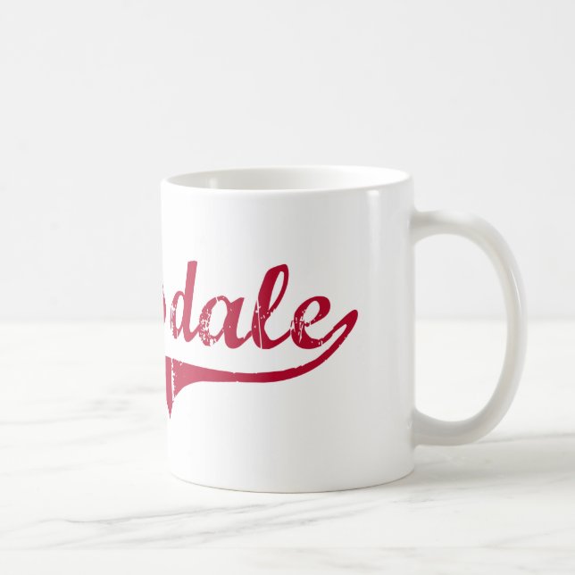 Taza De Café Diseño clásico de Clarksdale Mississippi (Derecha)