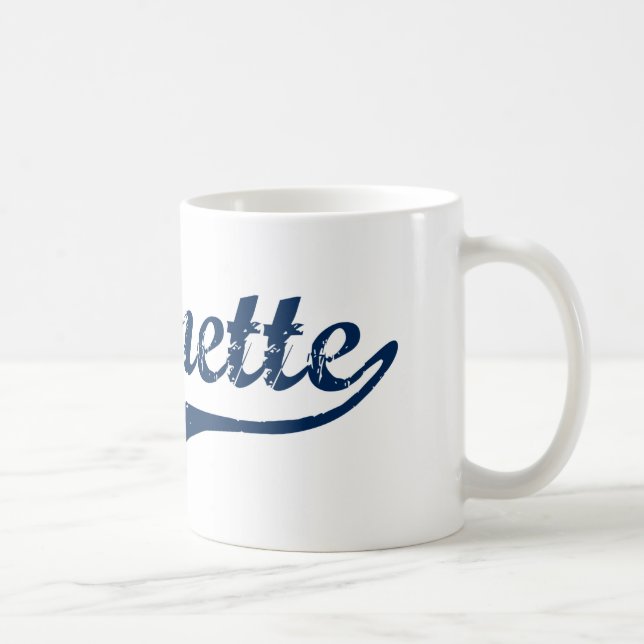 Taza De Café Diseño clásico de Jeannette Pennsylvania (Derecha)