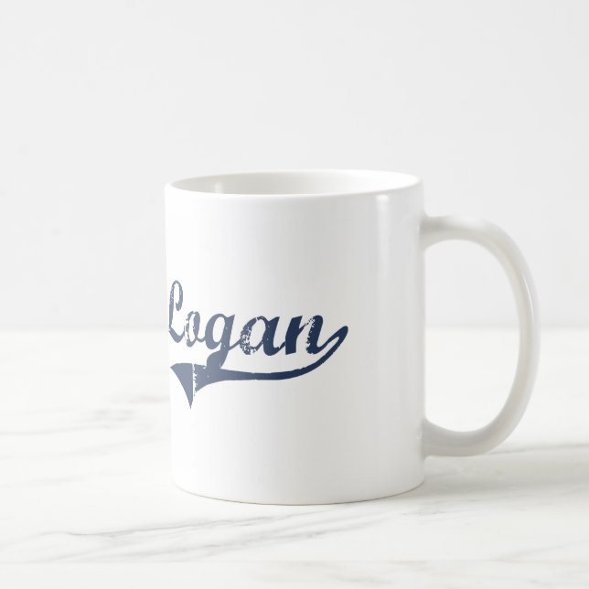 Taza De Café Diseño clásico de Logan Utah (Derecha)