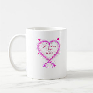Taza De Café Diseño Clásico Romántico Te Amo Más