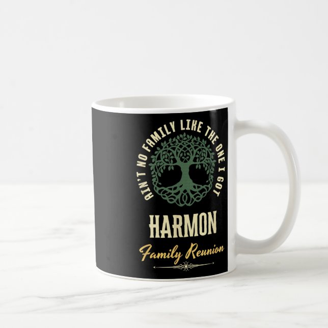 Taza De Café Diseño coincidente de Family Reunion 2025 - Harmon (Derecha)