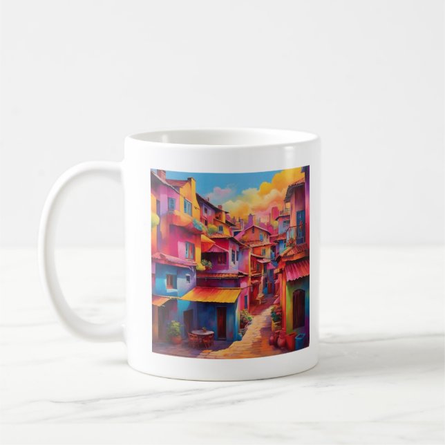 Taza De Café Diseño colorido (Izquierda)