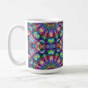 Taza De Café Diseño colorido de neón