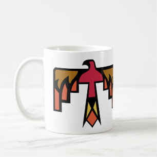 Taza De Café diseño colorido de Thunderbird