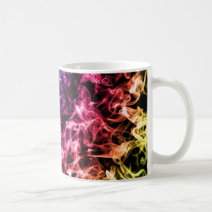 Taza De Café Diseño colorido del humo