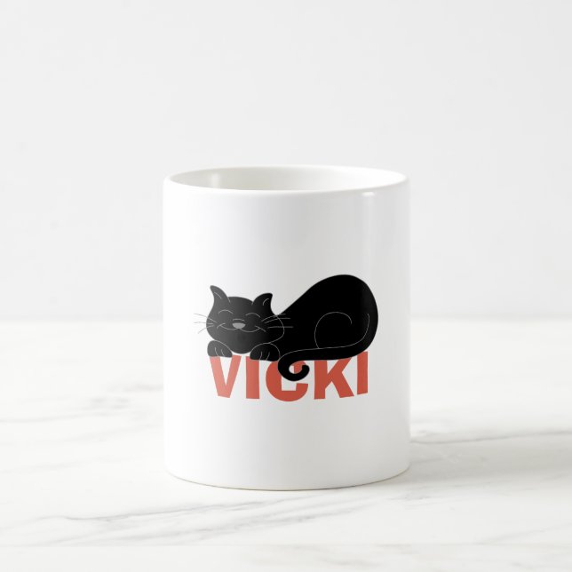 Taza De Café Diseño conocido con el elemento del gato (Centro)