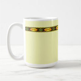 Taza De Café Diseño continuo de naranja amarillo