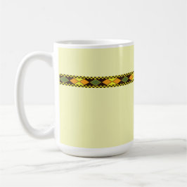 Taza De Café Diseño continuo de naranja amarillo
