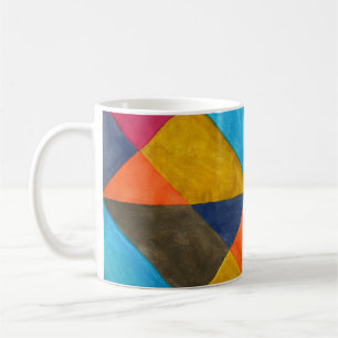 Taza De Café Diseño creativo abstracto de acuarela.