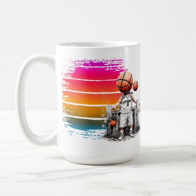 Taza De Café Diseño creativo de baloncesto - Jugador, zapato y  (Izquierda)