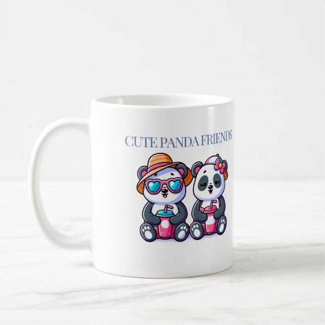 Taza De Café Diseño Cute Panda (Izquierda)