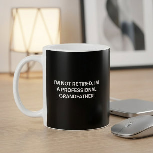 Taza De Café Diseño de Abuelo Profesional No Jubilado