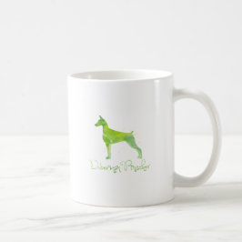 Taza De Café Diseño de acuarela Doberman Pinscher