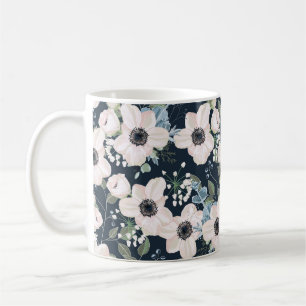 Taza De Café Diseño de acuarela floral sin patrón: g
