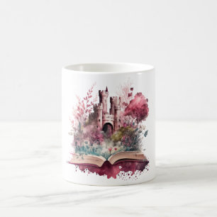 Taza De Café Diseño de amante de libros de fantasía