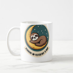 Taza De Café Diseño de animal retro divertido cita de perezoso 
