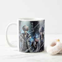 diseño de anime de mugs