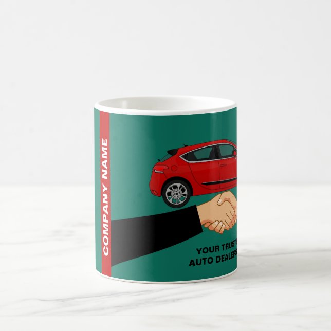 Taza De Café Diseño de apretón de manos, publicidad de distribu (Centro)