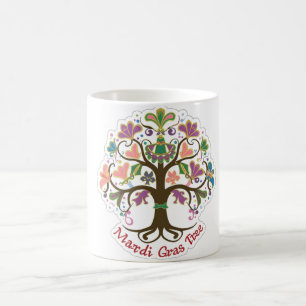 Taza De Café Diseño de árboles mágicos Mardi gras